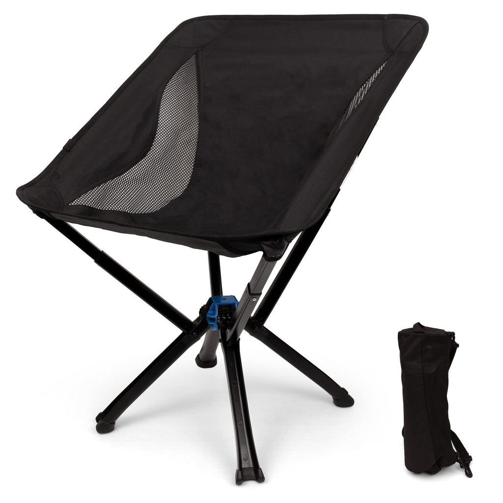 Outdoor Camping Picnic Folding Chair Umbrella Chair Aluminum Lightweight Portable Backrest Moon Chair by eprolo