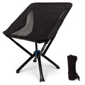 Outdoor Camping Picnic Folding Chair Umbrella Chair Aluminum Lightweight Portable Backrest Moon Chair by eprolo